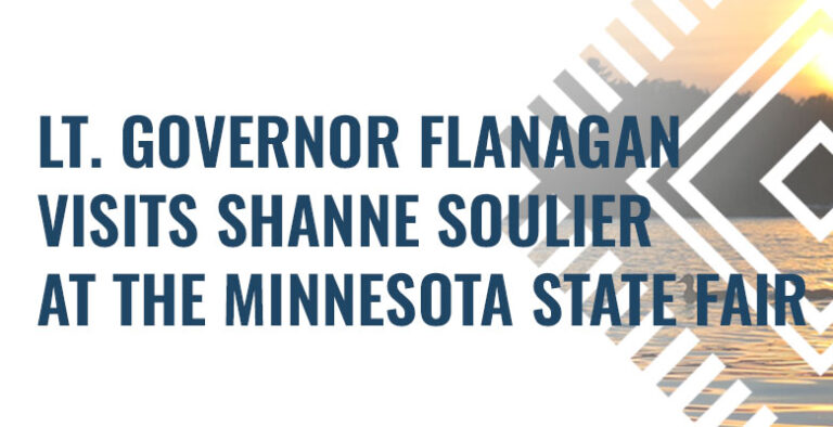 Lt. Governor Flanagan Visits Shanne Soulier at the Minnesota State Fair
