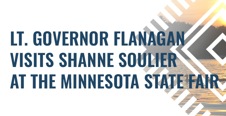 Lt. Governor Flanagan Visits Shanne Soulier at the Minnesota State Fair