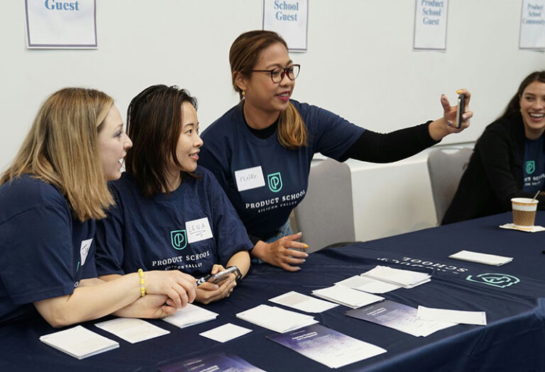 Non-profit event booth featuring custom swag and branded displays