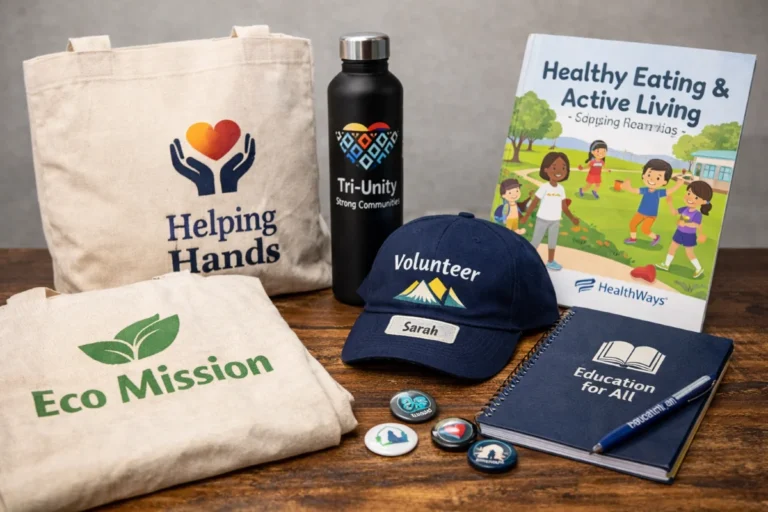 custom printing company producing sustainable personalized branded apparel