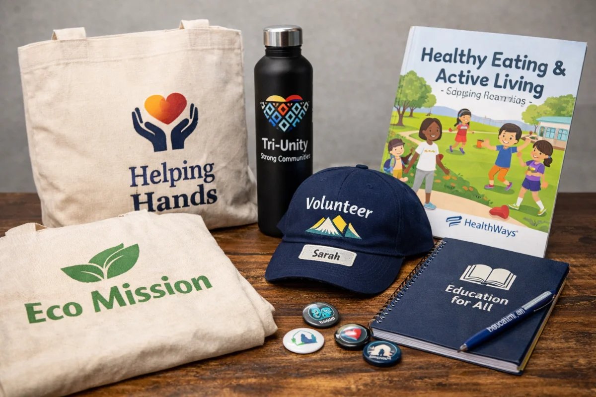 custom printing company producing sustainable personalized branded apparel
