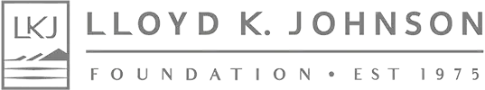 Lloyd K. Johnson logo in gray color