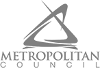 Metropolitan Council logo in gray color