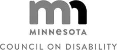 Minnesota Council on Disability logo in gray color