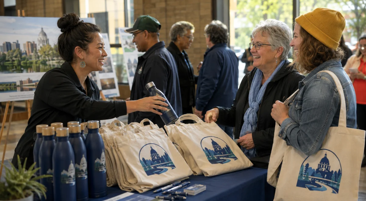 Strategic branded promotional products supporting community outreach in St. Paul 