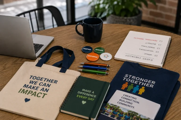 Big Spirit Inc. promotional products in Minneapolis displayed for nonprofit, tribal, and community outreach campaigns